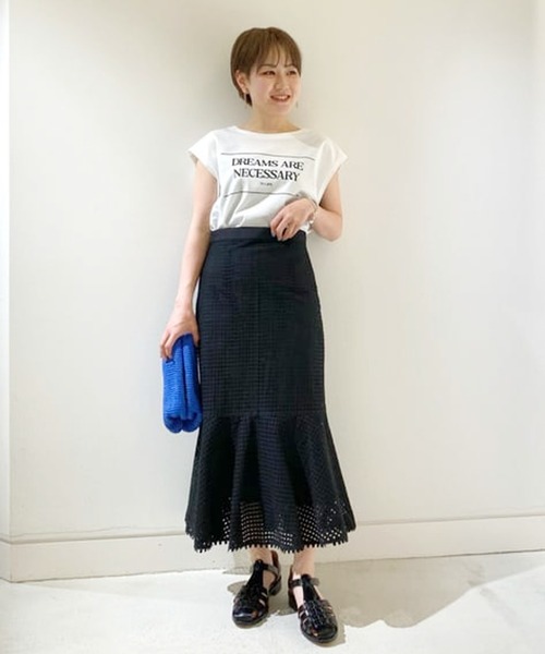 アルアバイル　ラッセルレースマーメイドスカート allureville スカート ラッセルレースマーメイドスカート