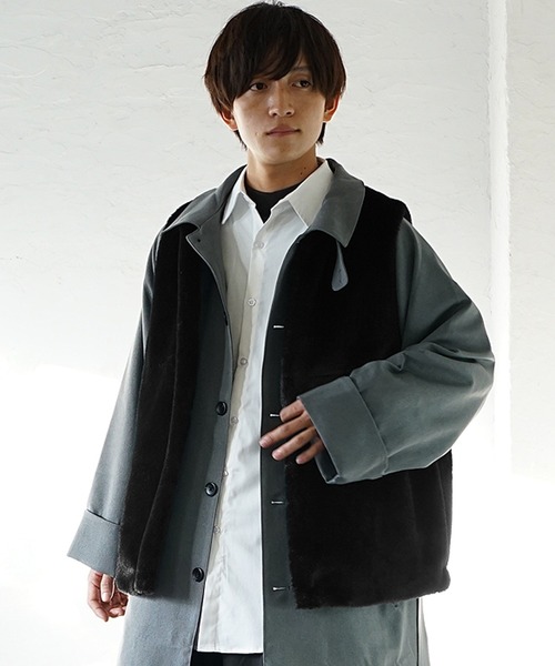 MinoriTY（マイノリティ） ベスト ジレ 「MinoriTY」フェイクファー