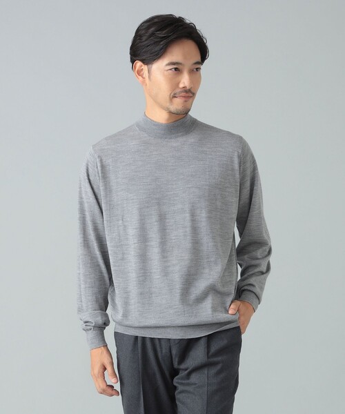 ニット JOHN SMEDLEY / KILDAY 30ゲージ モックネックニット JOHN SMEDLEY KILDAY 30ゲージ