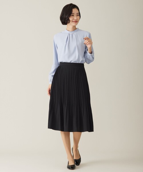 J.PRESS ブラウス シャツ 「洗える」ヌーディスバックサテン