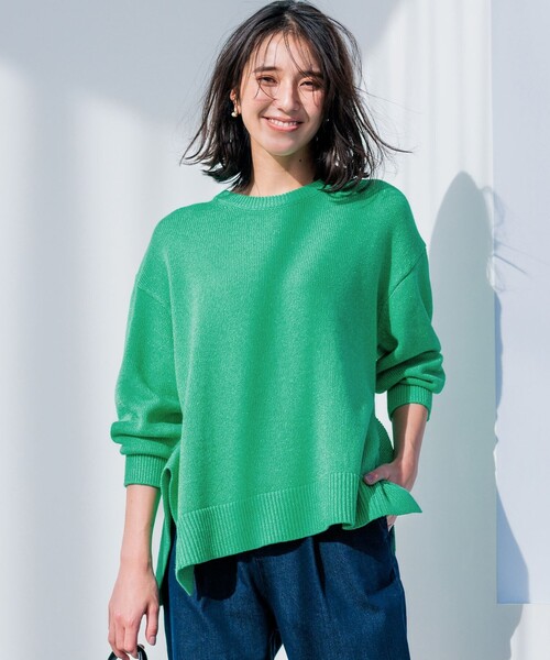 ニット セーター SOBANEラメプルオーバー ニット レディース 組曲 ニット セーター SOBANEラメプルオーバー レディース