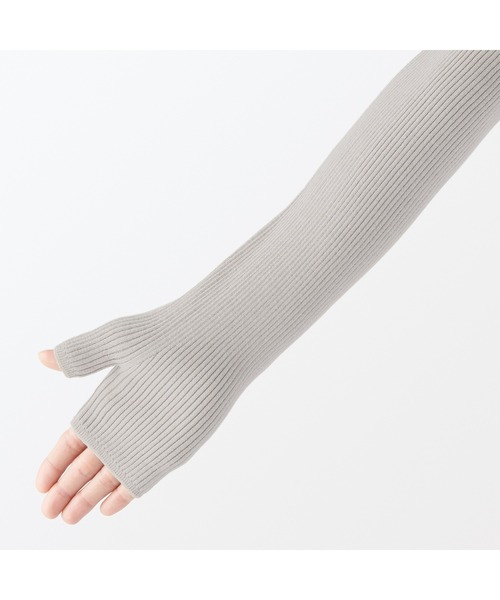 無印良品（MUJI） アームカバー UVカット コットンシルク アーム