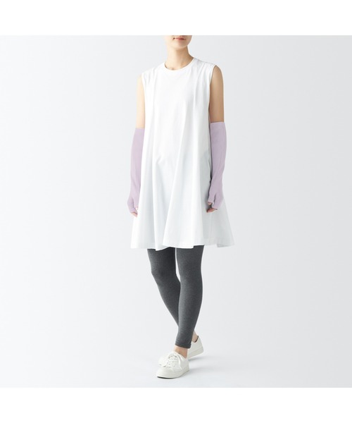 無印良品（MUJI） アームカバー UVカット コットンシルク アーム