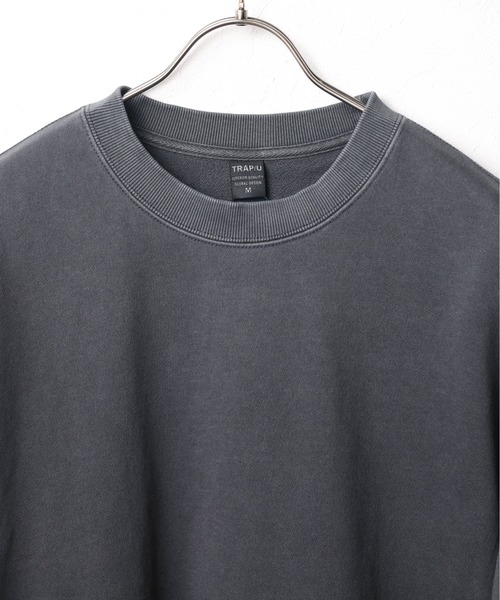 OVY L Crew Neck Sweat ブラック　ピグメント セール】RINKUU ピグメント加工 クルーネックスウェット（スウェット