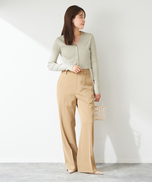 plage カーディガン V-Neck Cropped レディース : ZOZOTOWN