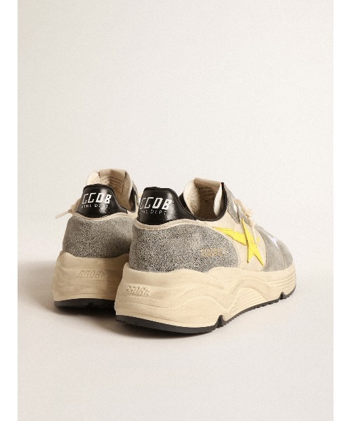 スニーカー Running Sole ナイロン＆スエード イエロースター メンズの画像