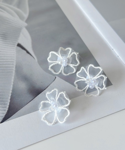 iso（イソ） フラワーレース シューズアクセサリー「3点セット