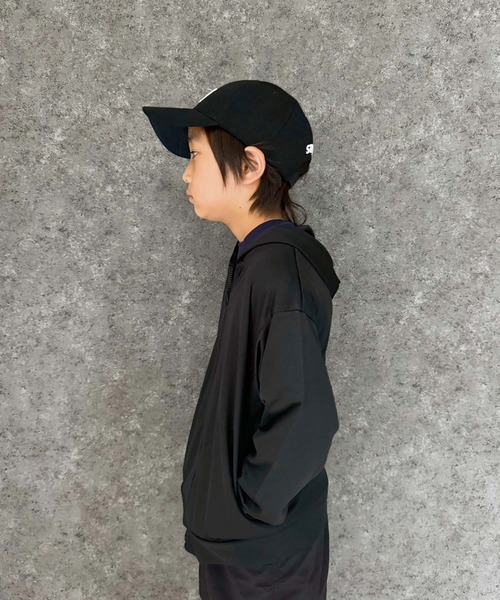 パーカー　子供服 X-girl Stages パーカー 肩開きパーカー+総柄タンクトップ+