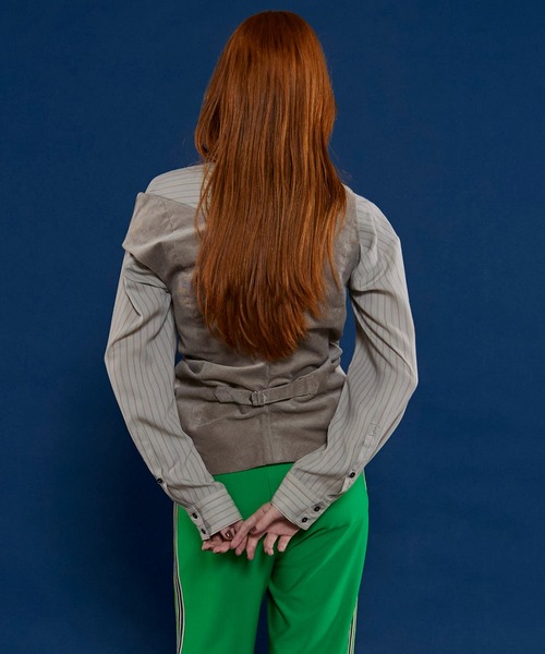 MAISON SPECIAL ベスト ジレ Corduroy Asymmetry Vest