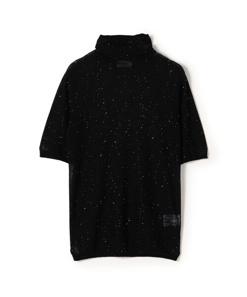 ニット セーター ミニスパンコール５分丈ニット　ニット・セーター レディース Ballsey ニット セーター ミニスパンコール ハーフスリーブプル