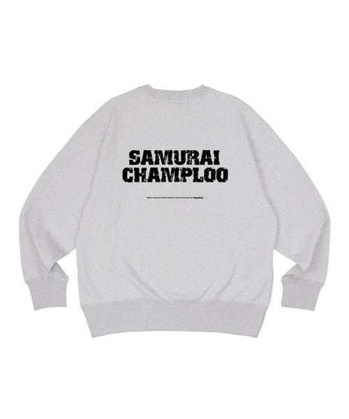 Nujabes サムライチャンプルー　グレー スウェット　Mサイズ YEN TOWN MARKET トレーナー スウェット 「SAMURAI CHAMPLOO