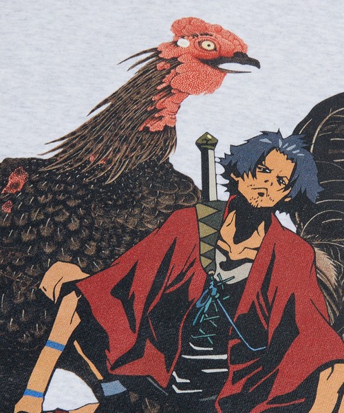 Nujabes サムライチャンプルー　グレー スウェット　Mサイズ YEN TOWN MARKET トレーナー スウェット 「SAMURAI CHAMPLOO