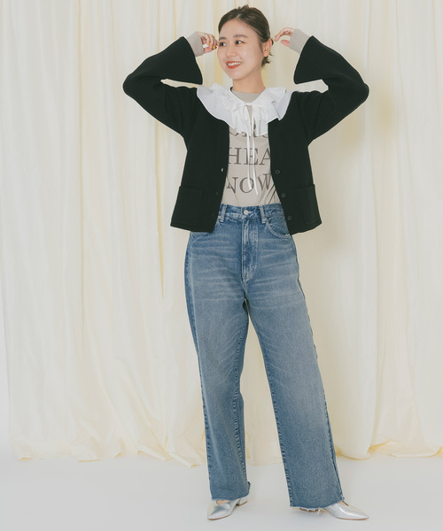 Bonum ジーンズ デニム デニムパンツ ルーズストレートデニム