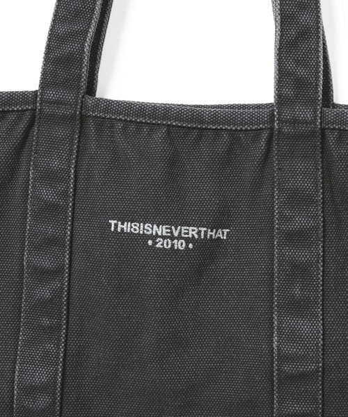thisisneverthat suppliesトートバッグ　ブラック thisisneverthat ネバザ キャンバストートバッグ ブラック