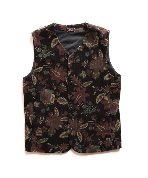 ROTAR（ローター） ベスト ジレ Corduroy Botanical Vest メンズ 
