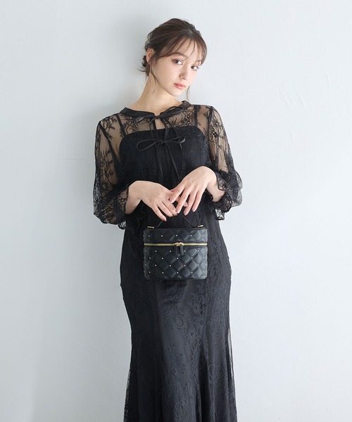 INGNI ドレス 「WEB限定」2Wayレースリボンブラウス＋キャミ