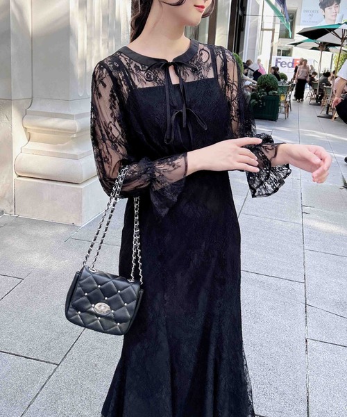 INGNI（イング） ドレス 「WEB限定」2Wayレースリボンブラウス＋キャミ