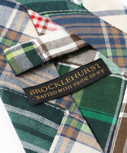 新品未使用 BROCKLEHURST × beamsf パッチワークネクタイ BEAMS F ネクタイ BROCKLEHURST / パッチワーク マドラス柄