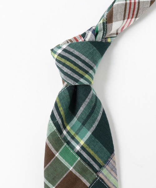 新品未使用 BROCKLEHURST × beamsf パッチワークネクタイ BEAMS F ネクタイ BROCKLEHURST / パッチワーク マドラス柄