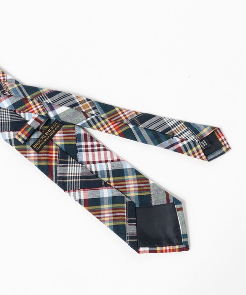 新品未使用 BROCKLEHURST × beamsf パッチワークネクタイ BEAMS F ネクタイ BROCKLEHURST / パッチワーク マドラス柄