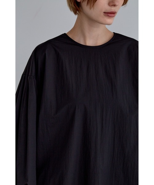 LE PHIL（ル フィル） ブラウス シャツ ナイロンバックギャザー