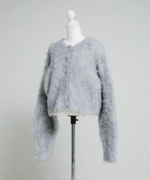 カーディガン mosamosa short cardigan レディース