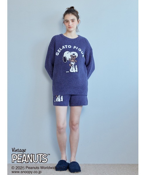 セール】【PEANUTS】【ONLINE限定】SNOOPY×BEAR ジャガードプル
