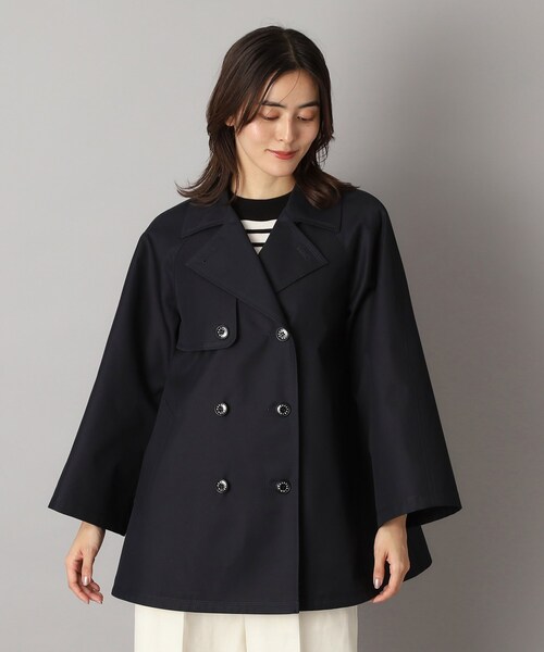 ドレステリア Aラインショートトレンチジャケット 黒 38 DRESSTERIOR（ドレステリア）の「◇Aラインショートトレンチ