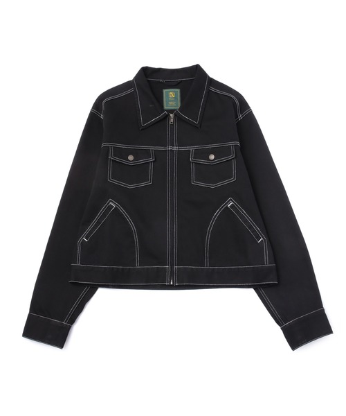 Noen 2Way ダウンジャケット 短丈 ワイドシルエット ノエン アウター 196-nd92546-000.jpg