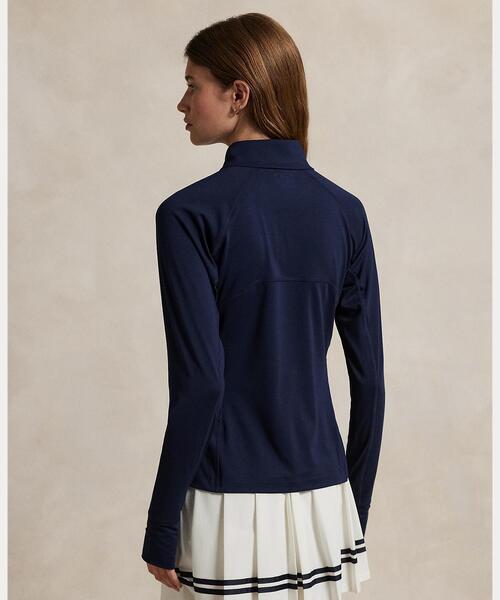 RLXストレッチ ジャージークオータジップ プルオーバー　XS レディース RALPH LAUREN｜(RLX)ストレッチ ジャージー クォータージップ