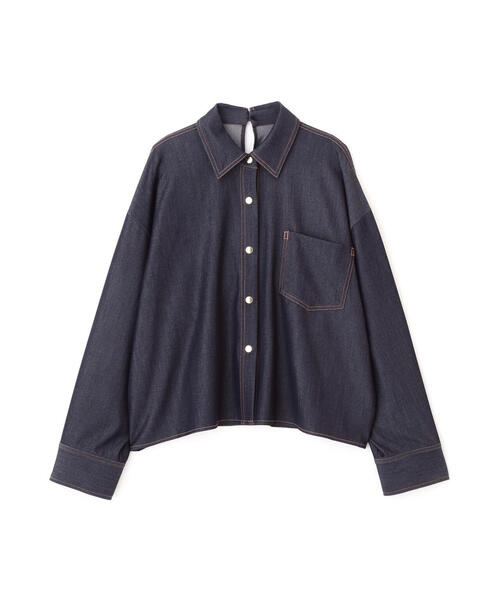 ブラウス シャツ デニムライクデザインシャツ レディース N.Natural Beauty Basic ブラウス シャツ デニムライクデザイン