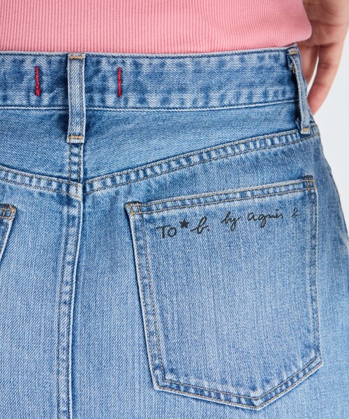 To b. by agnes スカート x RED CARD TOKYO Denim Long SK ロング