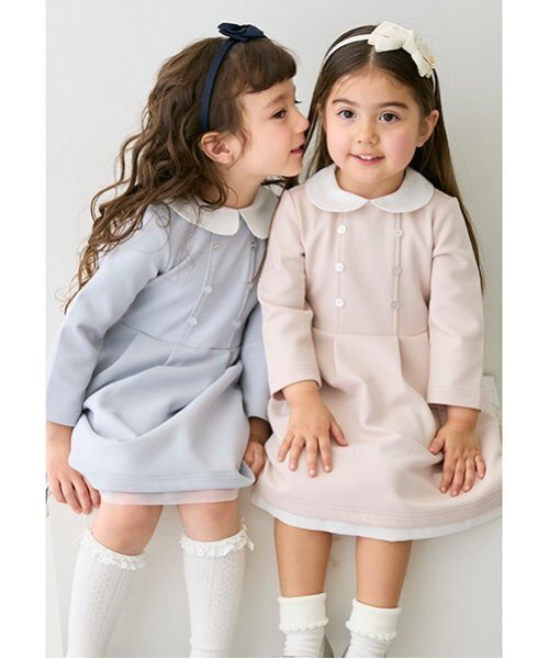 petit main ワンピース 「POLO BCS」ポンチワンピース キッズ 子供服 