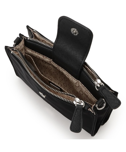 【GUESS】ショルダーバッグ ブラック クロスボディバッグ GUESS ショルダーバッグ バッグ MADIX Mini Crossbody Top Zip