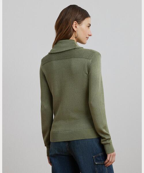 Lauren Ralph Lauren バックルトリム　コットンブレンドセーター LAUREN RALPH ニット セーター バックルトリム コットンブレンド