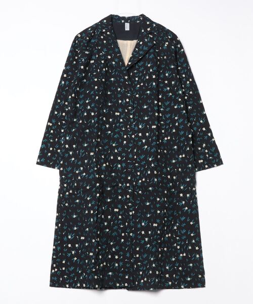 Emago（イマゴ） トレンチコート コート ミニフラワー総柄刺繍トレンチ