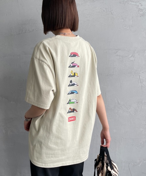 CHUMS チャムス トップス Tシャツ 半袖Tシャツ ブービースシフレンズTシャツ レディース 寿司ネタ USAコットン100％ CH11-2521 CHUMS チャムス トップス Tシャツ 半袖Tシャツ ブービースシ