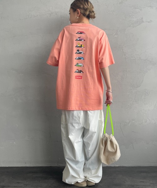 tシャツ 「WEB限定」「CHUMS/チャムス」 BOOBY SUSHI FRIENDS バックプリント ショートスリーブTシャツ レディース メンズ CHUMS tシャツ 「WEB限定」「CHUMS/チャムス」 BOOBY SUSHI