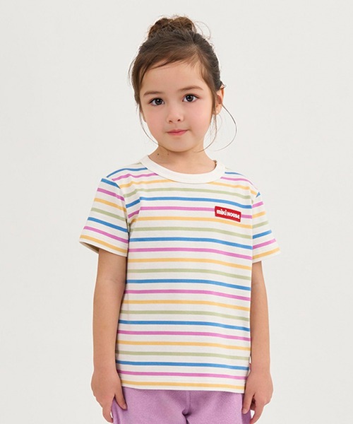 MIKI HOUSE（ミキハウス） tシャツ 「WEB限定」ボーダー半袖Tシャツ
