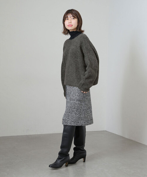 「La TOTALITE」 長袖ニット FREE グレー レディース_画像5