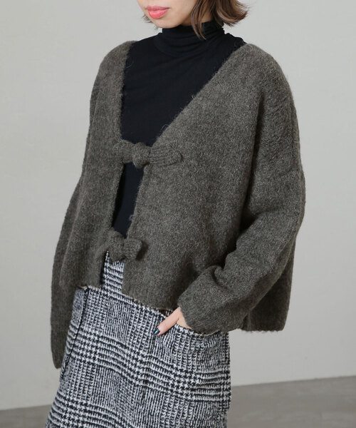 「La TOTALITE」 長袖ニット FREE グレー レディース_画像10