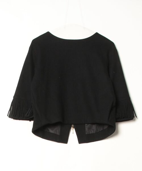 ELLIE★未使用品★ヘリンボーンブルゾン★ブラック セール】SHIPS any:〈洗濯機可能〉スタンドカラー ナイロン モンスター