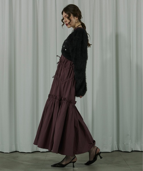 「Ezick」 ニットボレロ FREE グレー系その他 レディース_画像4