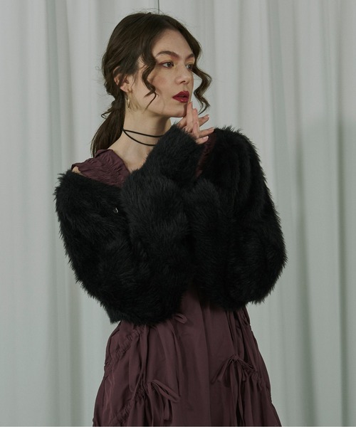 「Ezick」 ニットボレロ FREE グレー系その他 レディース_画像5