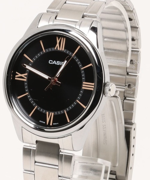 【まつ】CASIO メンズ ステンレススチール 時計 CASIO 腕時計 カシオ クォーツ腕時計 アナログ ステンレスベルト