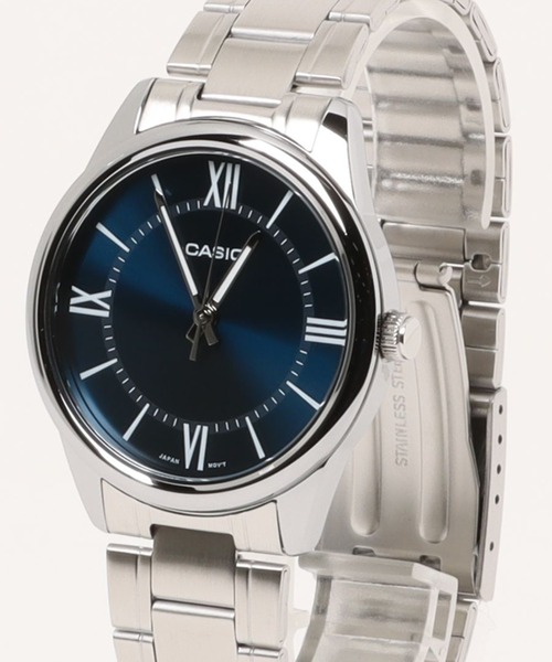 CASIO クォーツ腕時計 ブラック/シルバー CASIO（カシオ） 腕時計 メンズ レディース : ZOZOTOWN Yahoo!店