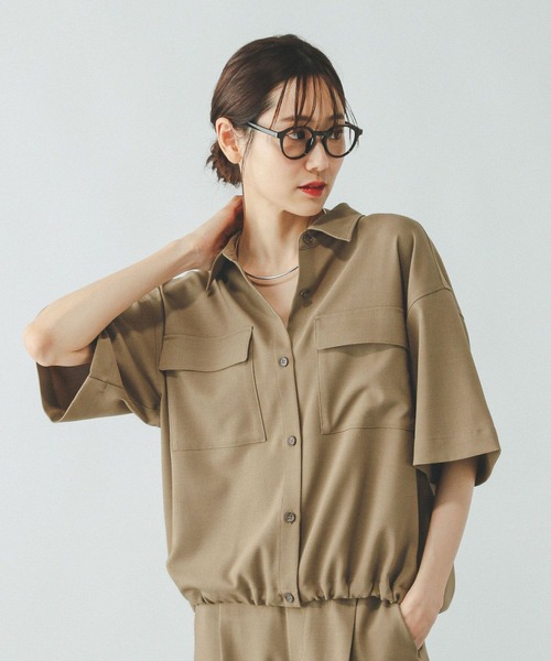 ブラウス シャツ お手入れラクラクセットアップ/シャツ半袖/321359 レディース | GLOBAL WORK