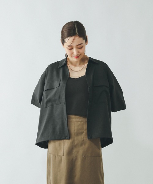 ブラウス シャツ お手入れラクラクセットアップ/シャツ半袖/321359 レディース | GLOBAL WORK | 04