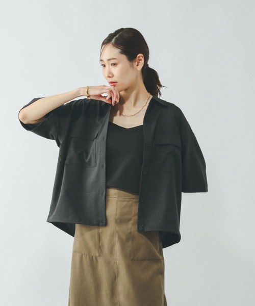 ブラウス シャツ お手入れラクラクセットアップ/シャツ半袖/321359 レディース | GLOBAL WORK | 05