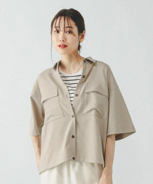 ブラウス シャツ お手入れラクラクセットアップ/シャツ半袖/321359 レディース | GLOBAL WORK | 09